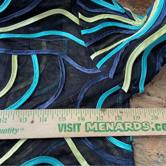 Damee Inc. Sheer Mesh Soutache Ribbon Art‎ To Wear Maximalist Jacket Wire Collar - Picture 6 of 8